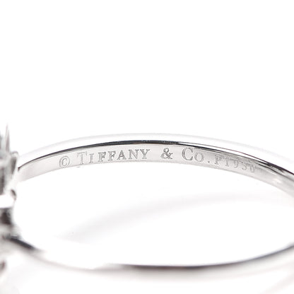 Tiffany Platinum Diamond Enchant Garden Flower Ring 48 4.5 5 of 6