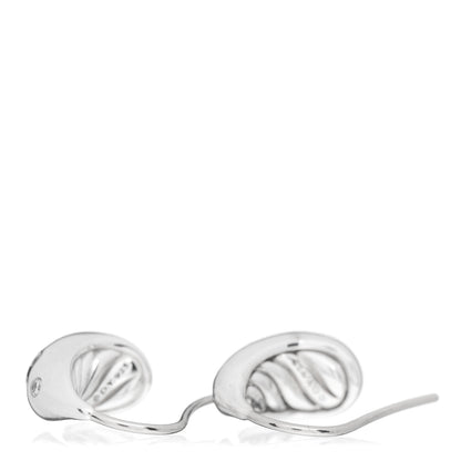 David Yurman Sterling Silver Diamond 15mm Pure Form Earrings 3 of 4