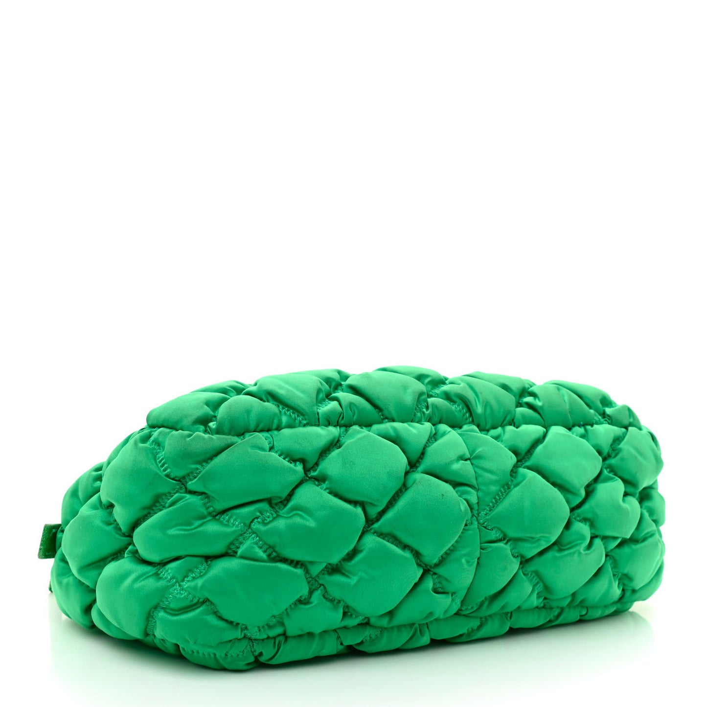 Nylon Bubble Quilt Shoulder Bag Green