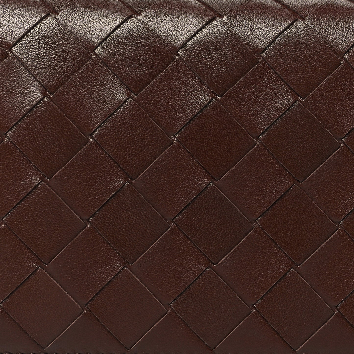 Nappa Intrecciato Long Slim Wallet Acorn