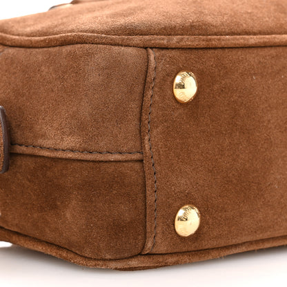 Miu Miu Suede Padded Regular Arcadie Top Handle Bag Cocoa Brown 6 of 8
