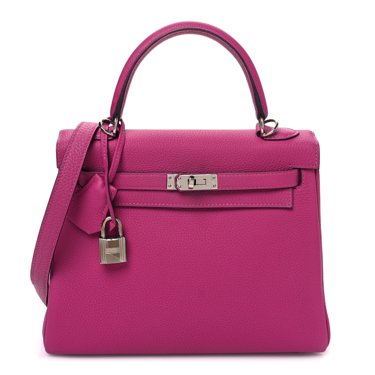 Hermes Togo Kelly Retourne 25 Rose Pourpre 1 of 10