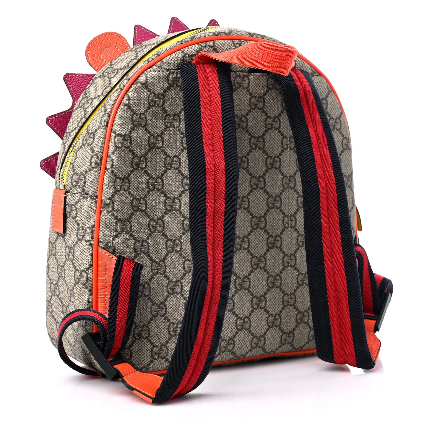 GG Supreme Monogram Kids Hedgehog Backpack Ebony Multicolor