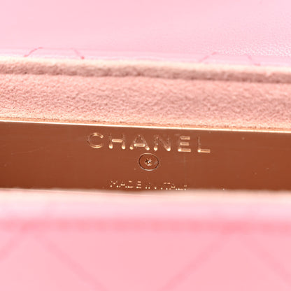 Chanel Calfskin Diamond Stitched Chain Around Flap Phone Holder Dark Pink 6 of 10
