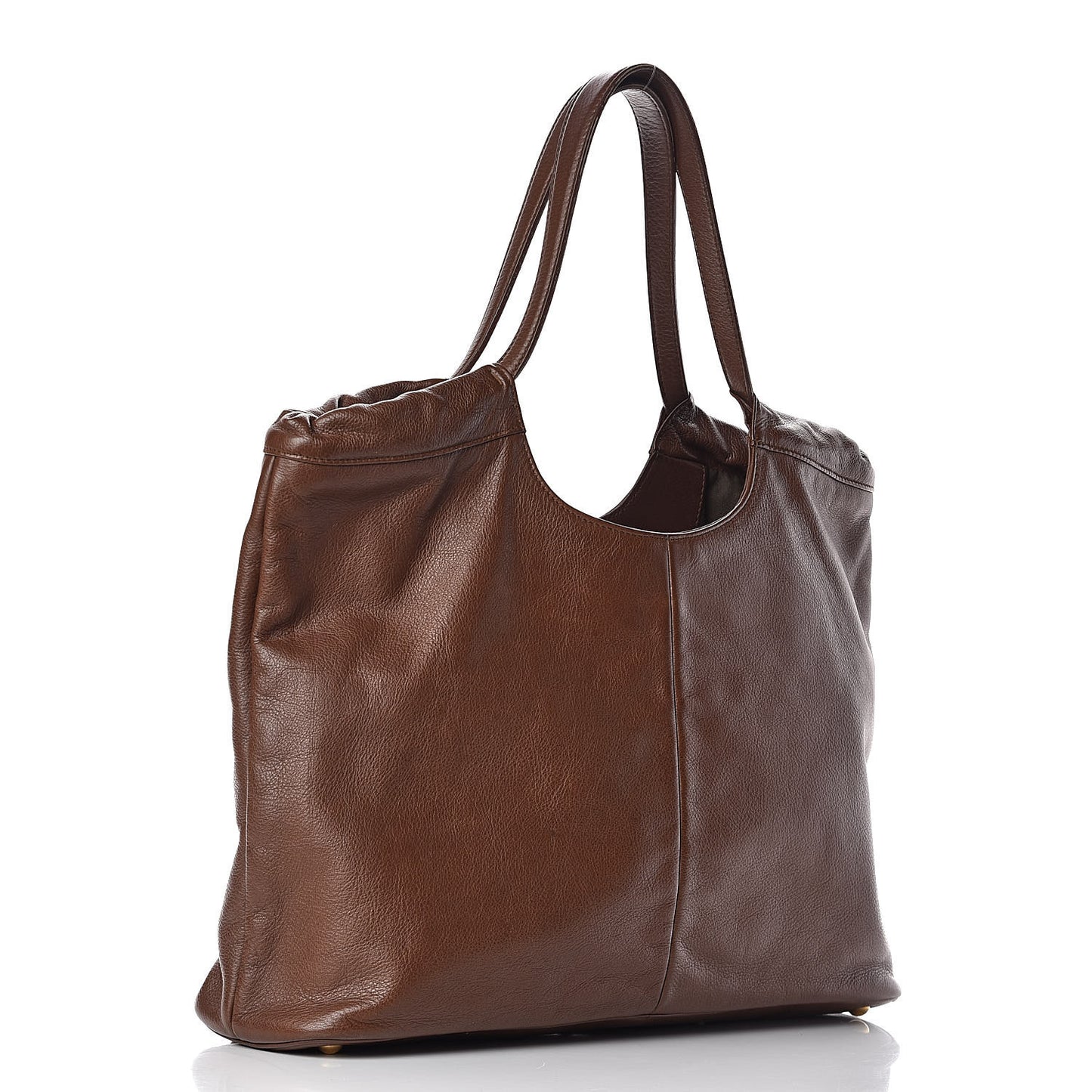 Calfskin Belle de Jour Cabas Tote Brown