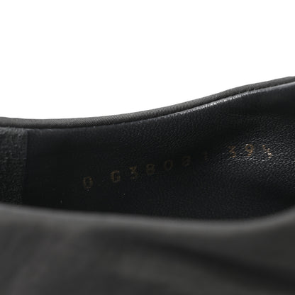 Chanel Nylon Suede Patent Calfskin CC Captoe Lace Up Oxfords 39.5 Black 9 of 10