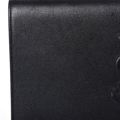Saint Laurent Calfskin Monogram Large Belle De Jour Clutch Black 9 of 9