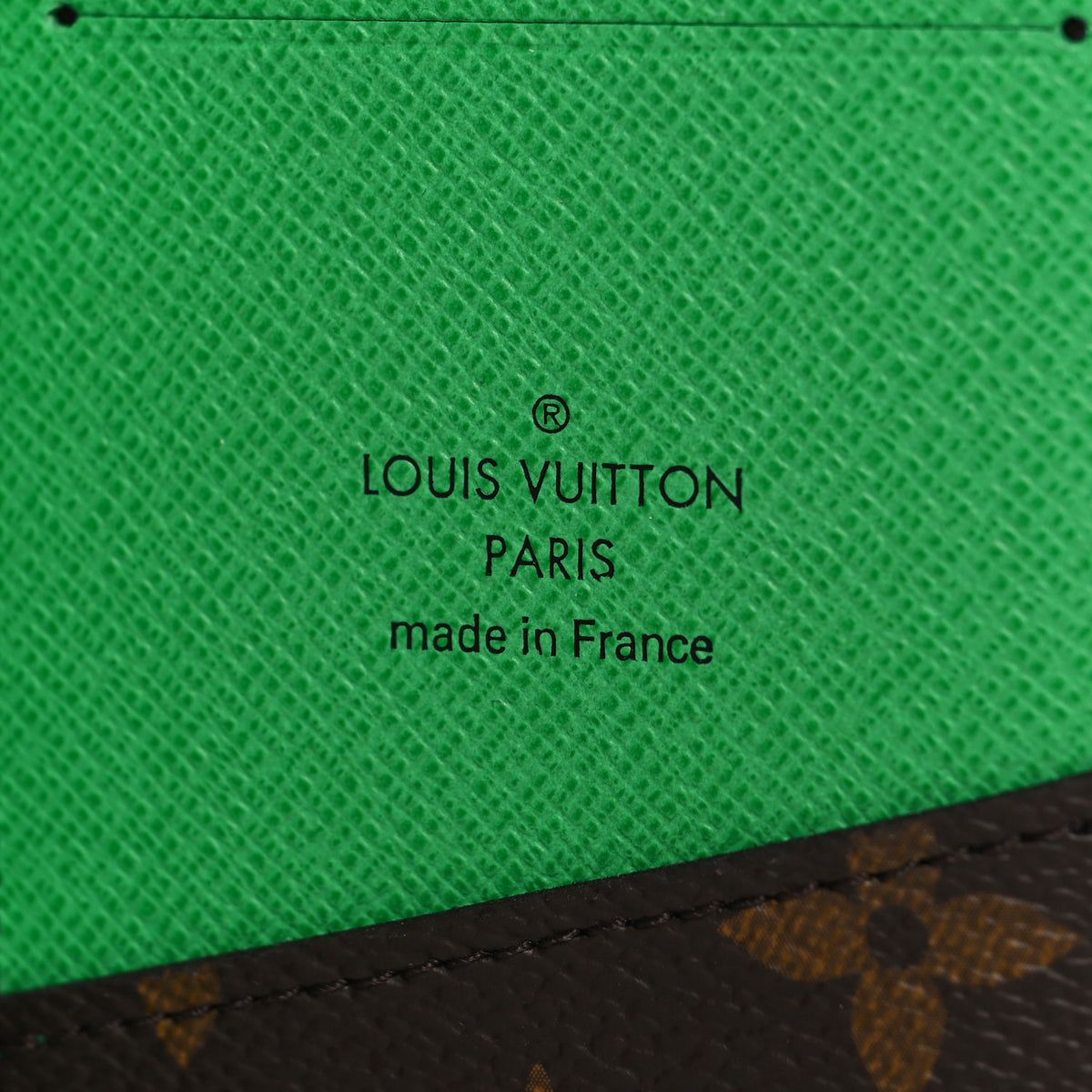 Monogram Macassar Pocket Organizer NM Borneo Green