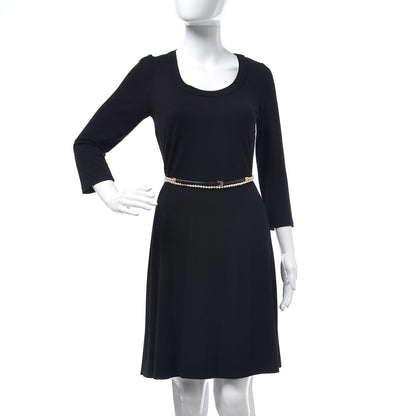 Chanel Lambskin Pearl Belt 75 30 Black 2 of 6
