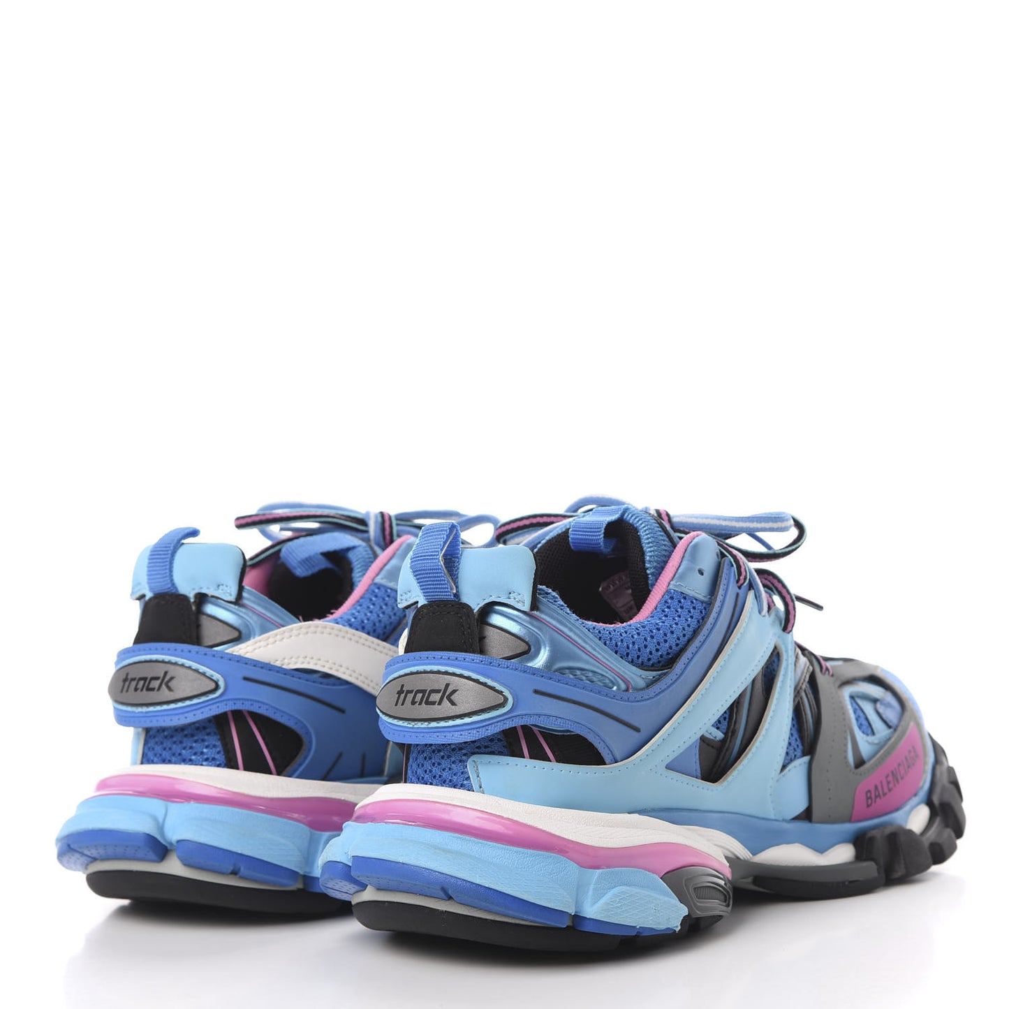 Mesh Nylon Womens Track Sneakers 39 Blue Black