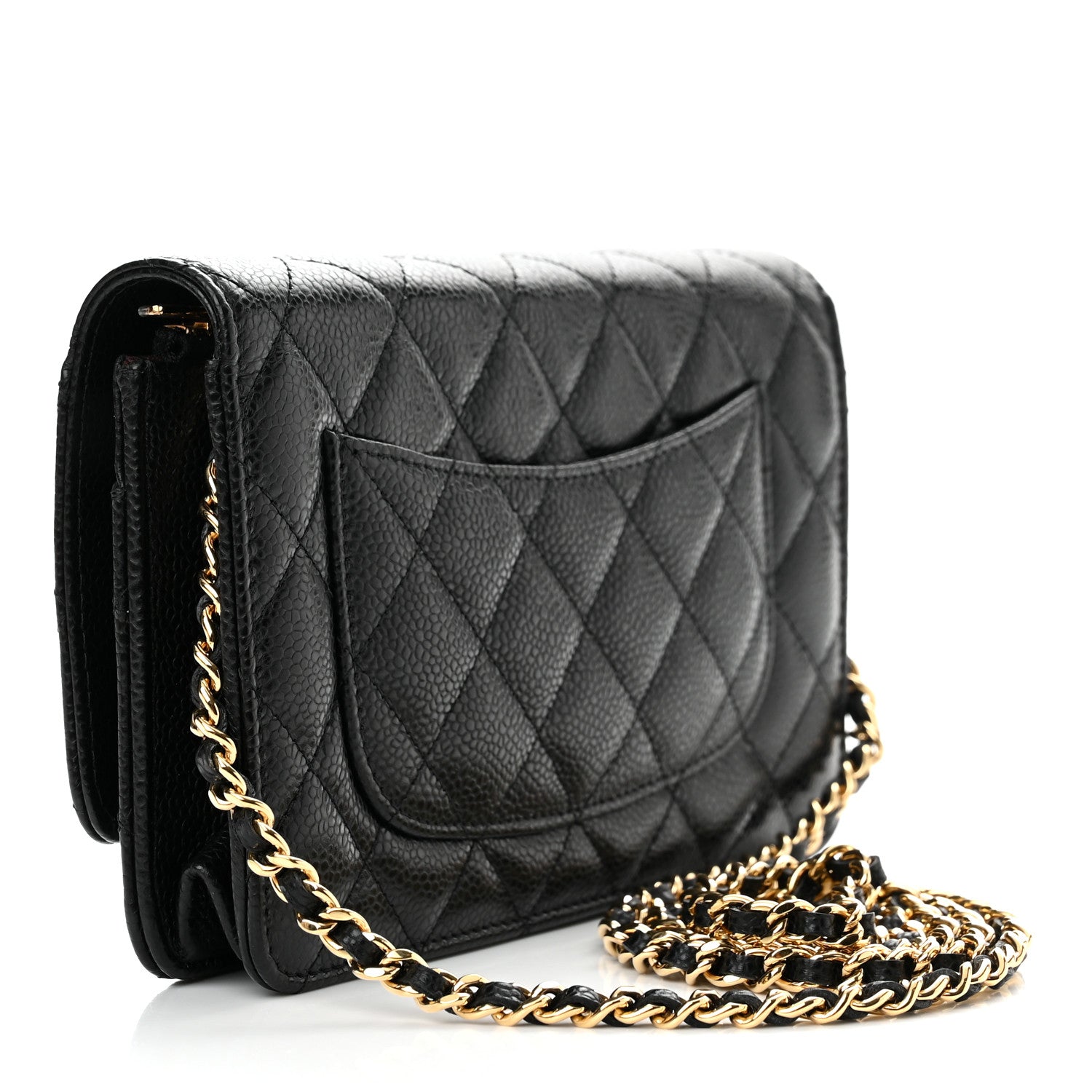 Chanel Caviar Quilted Wallet On Chain WOC Black 2 of 11