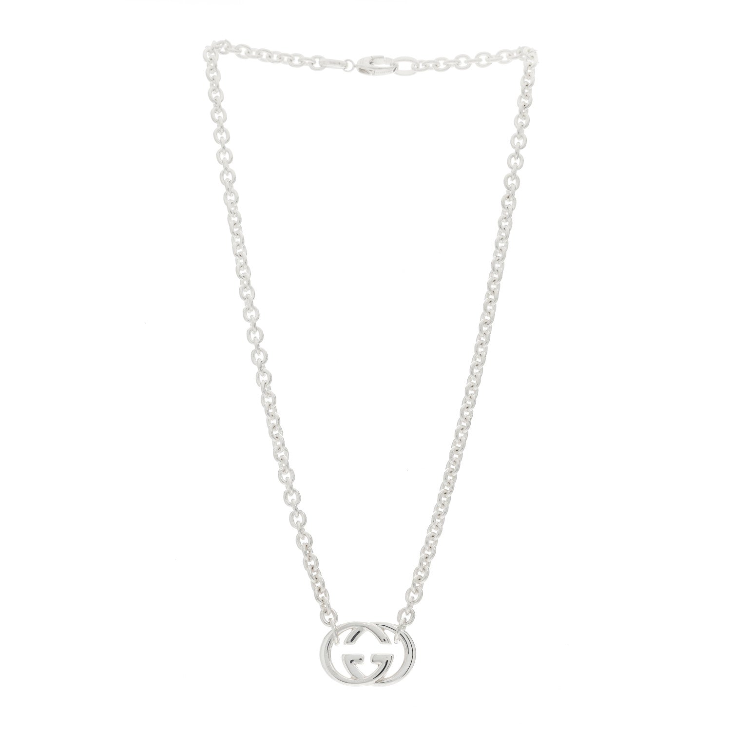 Gucci Sterling Silver Britt Necklace 3 of 4