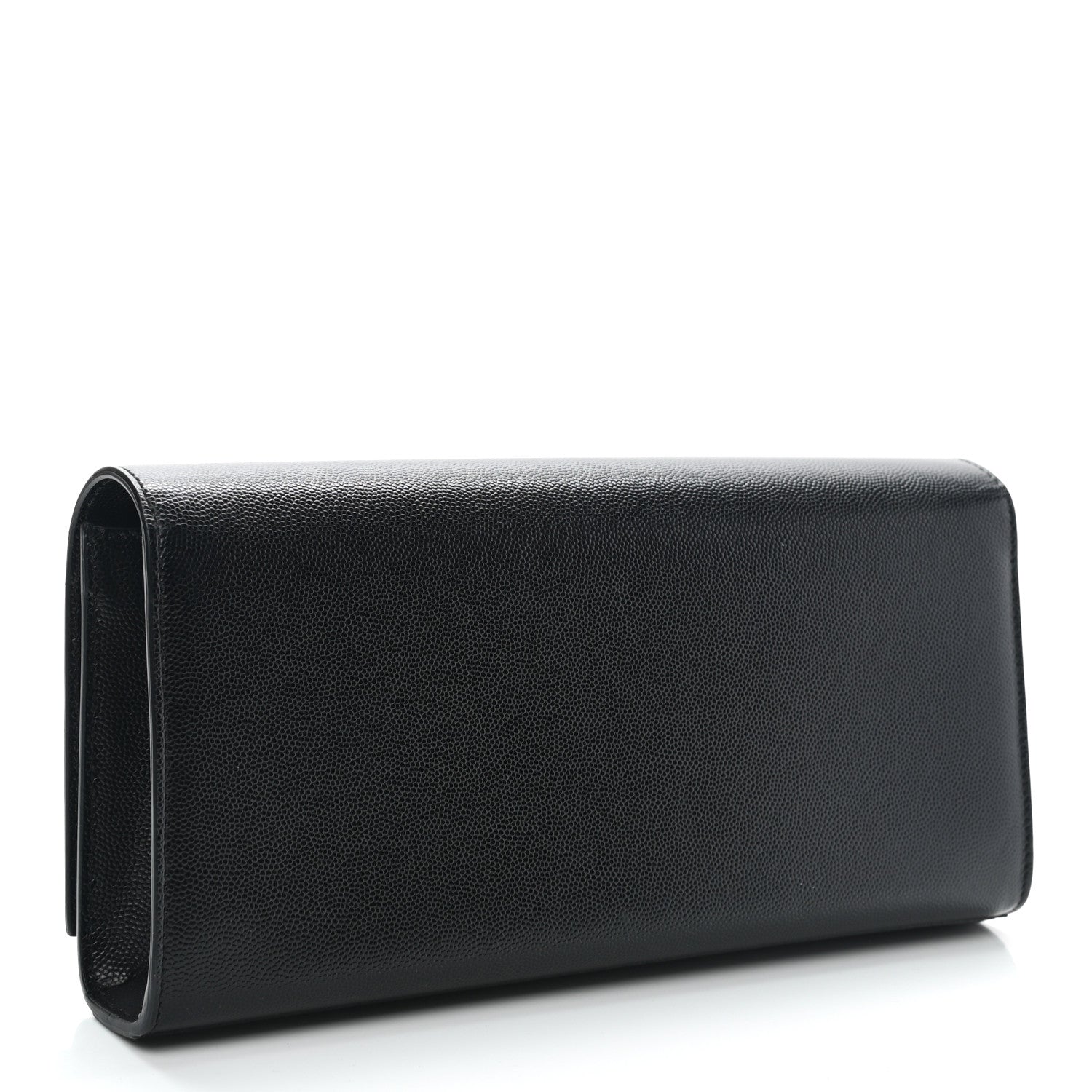 Saint Laurent Grain De Poudre Monogram Cassandre Clutch Black 3 of 9