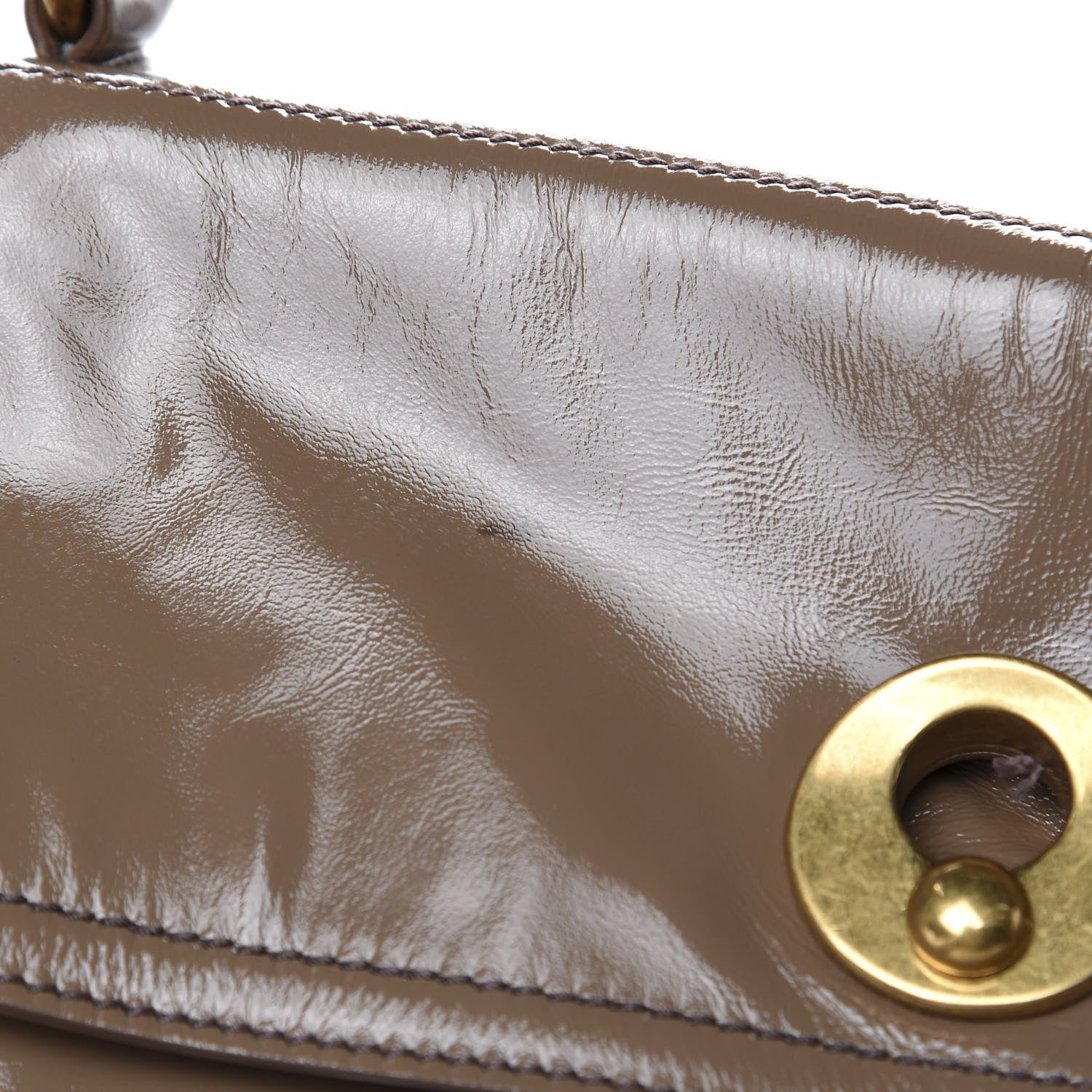 Saint Laurent Patent Large Muse Two Beige 10 of 12