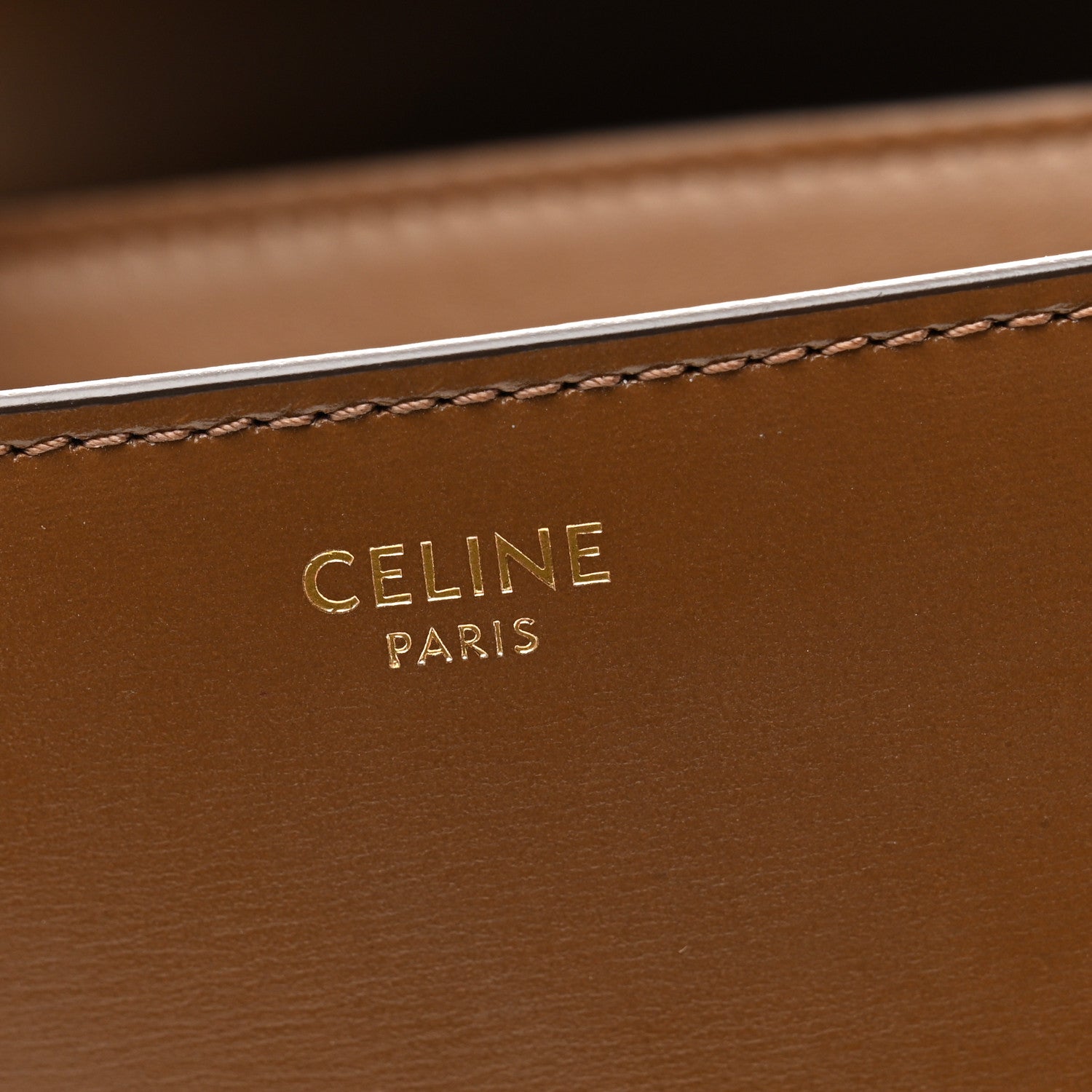 Celine Box Calfskin Medium Classic Box Flap Bag Camel 6 of 10