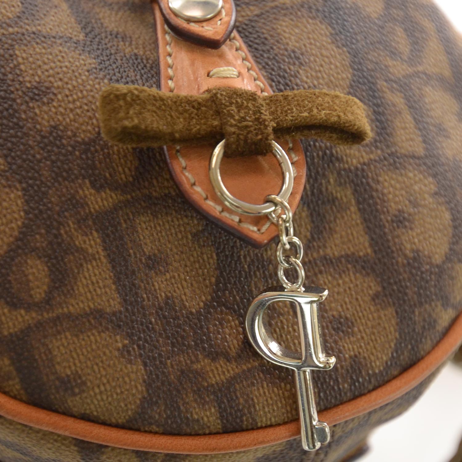 Christian Dior Monogram Romantique Trotter Flap Bag Brown 5 of 8