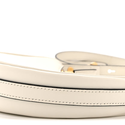 Prada Soft Calfskin Mini Arque Shoulder Bag White 10 of 10