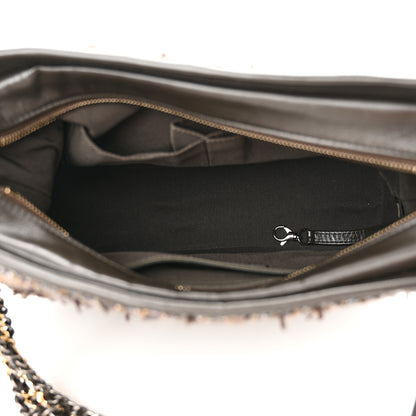 Chanel Tweed Calfskin Medium Gabrielle Hobo Brown 5 of 12