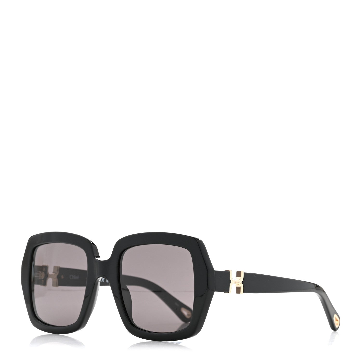 Chloe Oversized Round Sunglasses CH0301S Black 1 of 7
