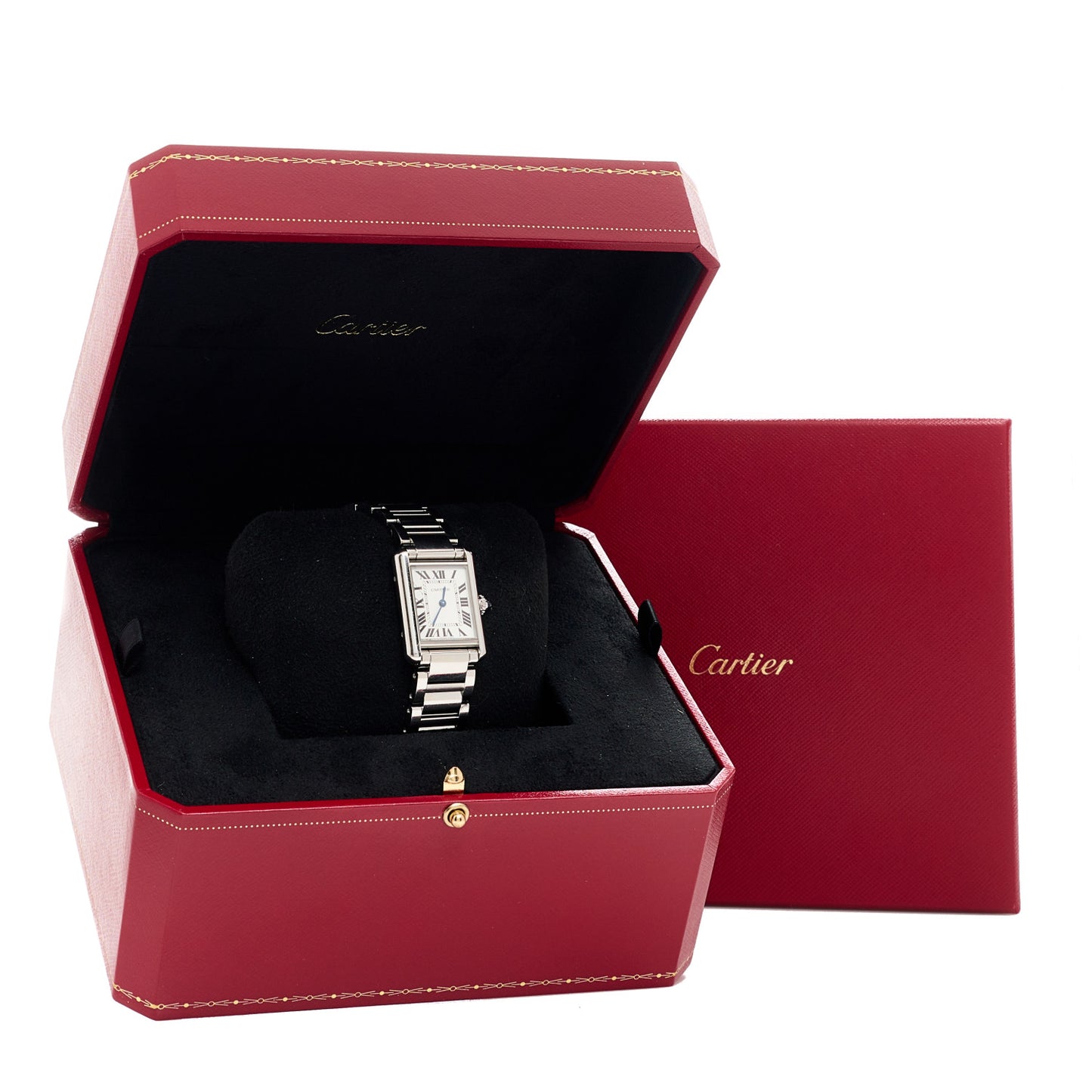 Stainless Steel 22mm Tank Must Quartz Watch