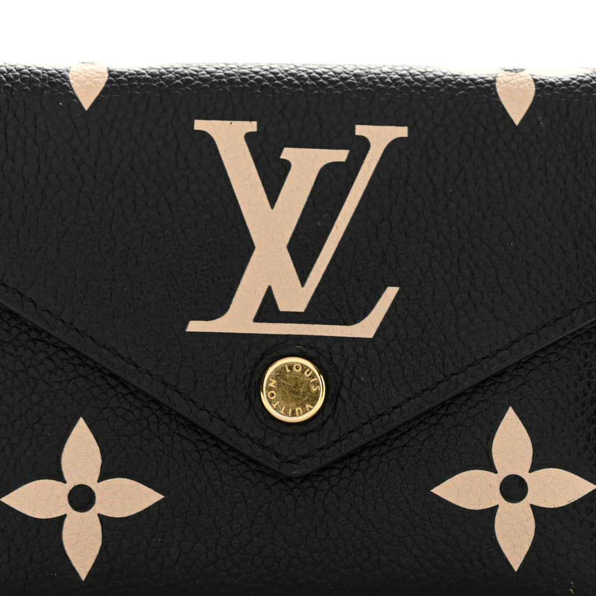 Louis Vuitton Empreinte Monogram Giant Victorine Wallet Black Beige 9 of 9