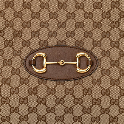 Gucci Monogram Horsebit 1955 Tote Bag Beige Brown Sugar 8 of 10