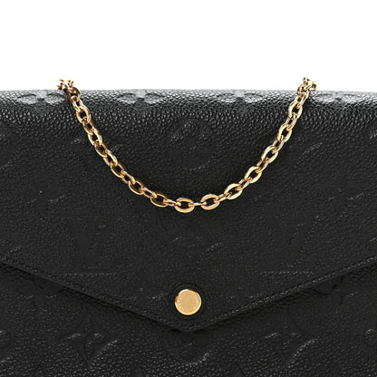 Louis Vuitton Empreinte Pochette Felicie Chain Wallet Black 17 of 23
