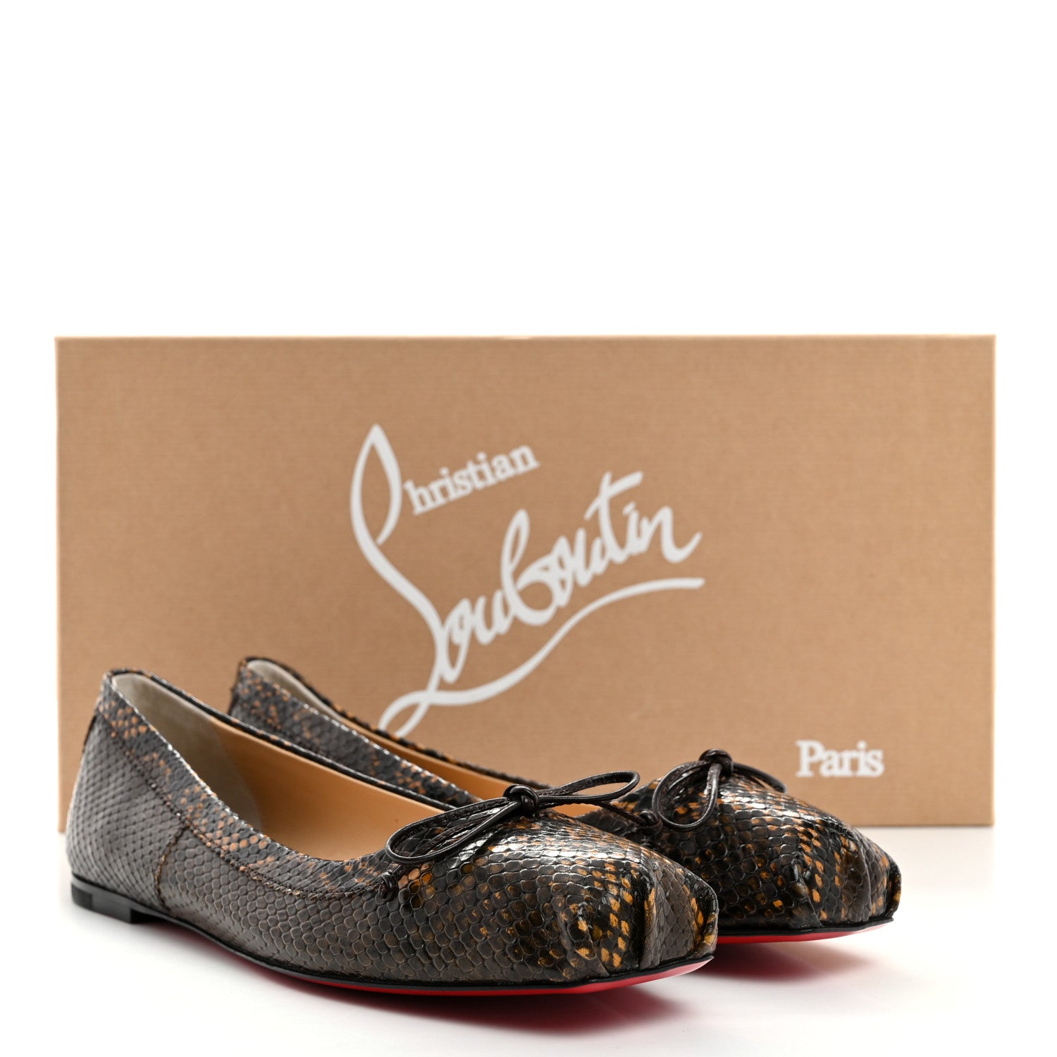 Christian Louboutin Amazonia Kid Mamadrague Flats 38 Dark Brown 8 of 8