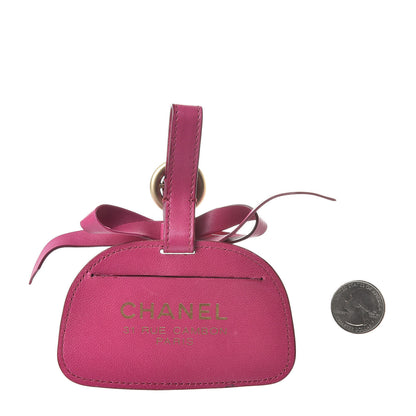 Chanel Lambskin Luggage Tag Pink 2 of 4