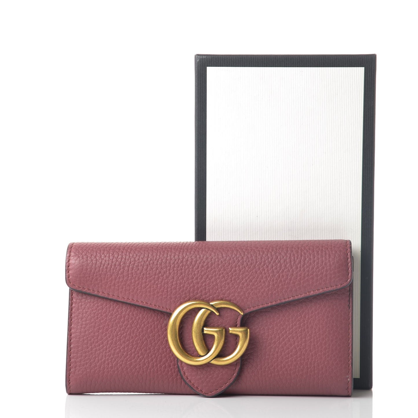 Cellarius Calfskin GG Marmont Continental Wallet Dry Rose