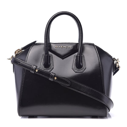 Givenchy Shiny Lord Calfskin Mini Antigona Black 1 of 9
