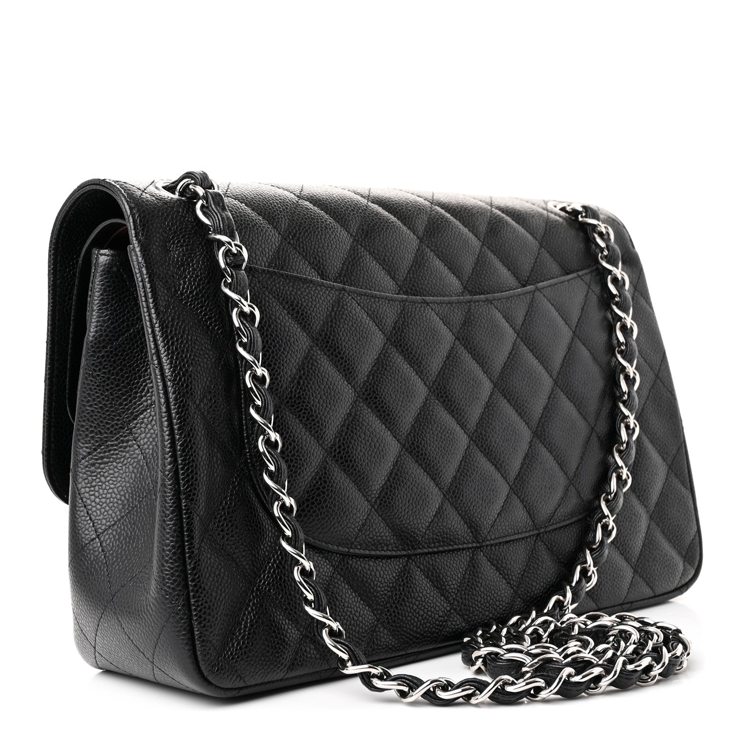 Chanel Caviar Quilted Jumbo Double Flap Black 3 of 12