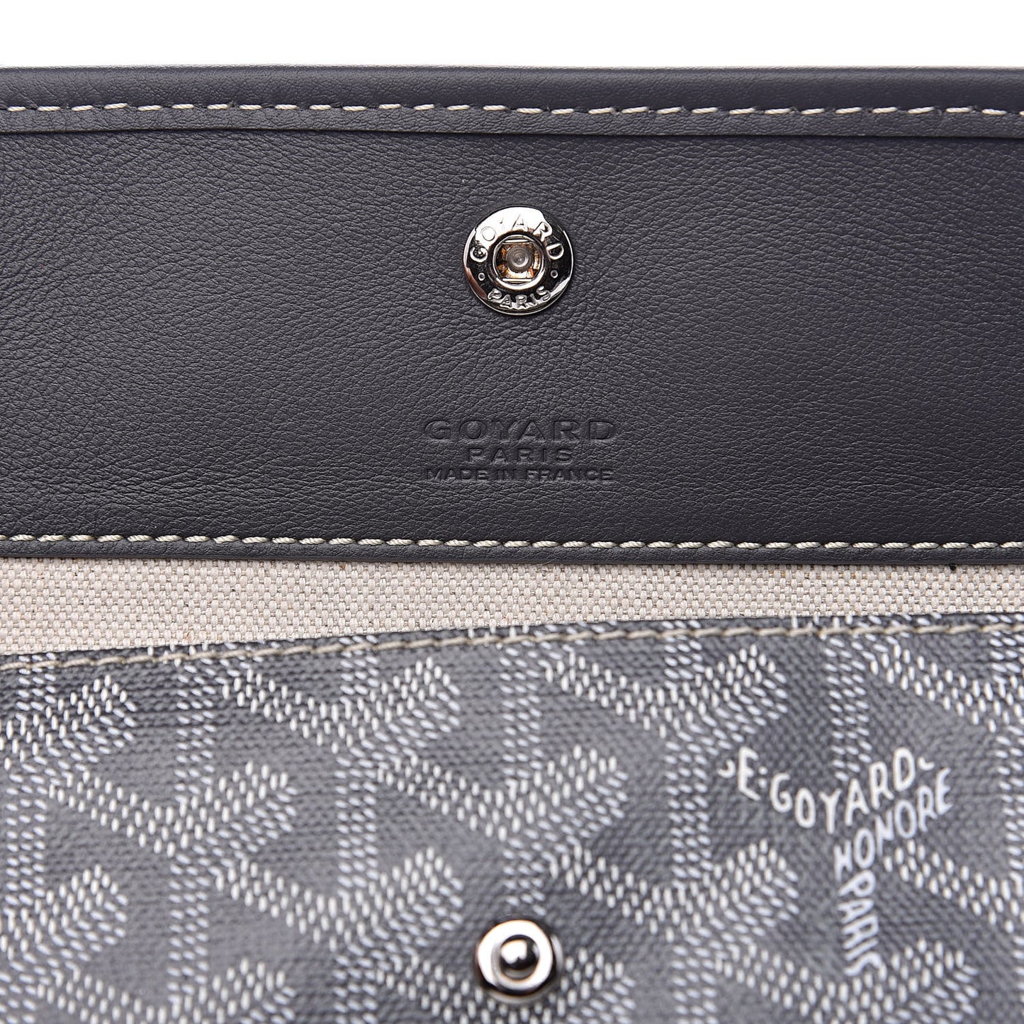 Goyardine Reversible Anjou GM Grey