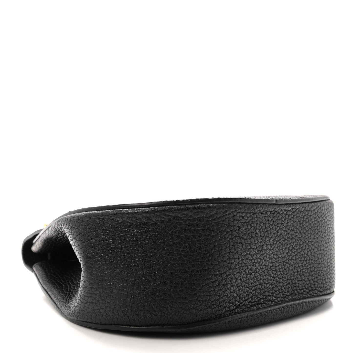 Grained Lambskin Drew Shoulder Bag Black