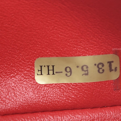 Chanel Lambskin Quilted Mini Rectangular Flap Red 7 of 12