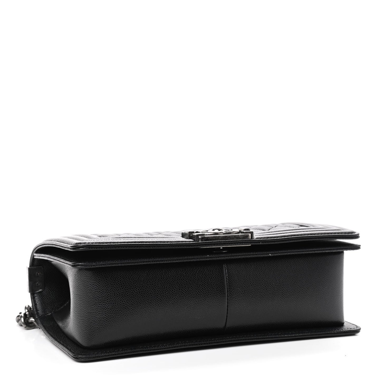 Caviar Quilted Medium Boy Flap Black