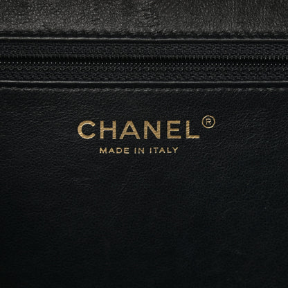 Chanel Caviar Quilted Large CC Filigree Vanity Case Beige Black 7 of 11