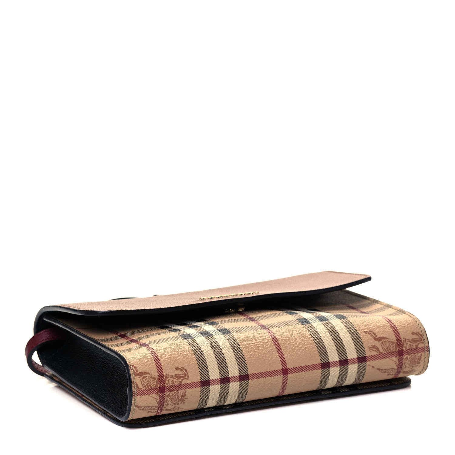 Burberry Derby Calfskin Haymarket Check Small Loxley Crossbody Bright Toffee Multicolor 4 of 9