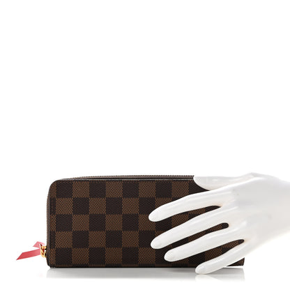 Louis Vuitton Damier Ebene Clemence Wallet Cherry 2 of 7