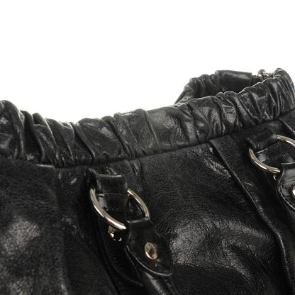 Miu Miu Vitello Lux Gathered Tote Nero Black 8 of 10