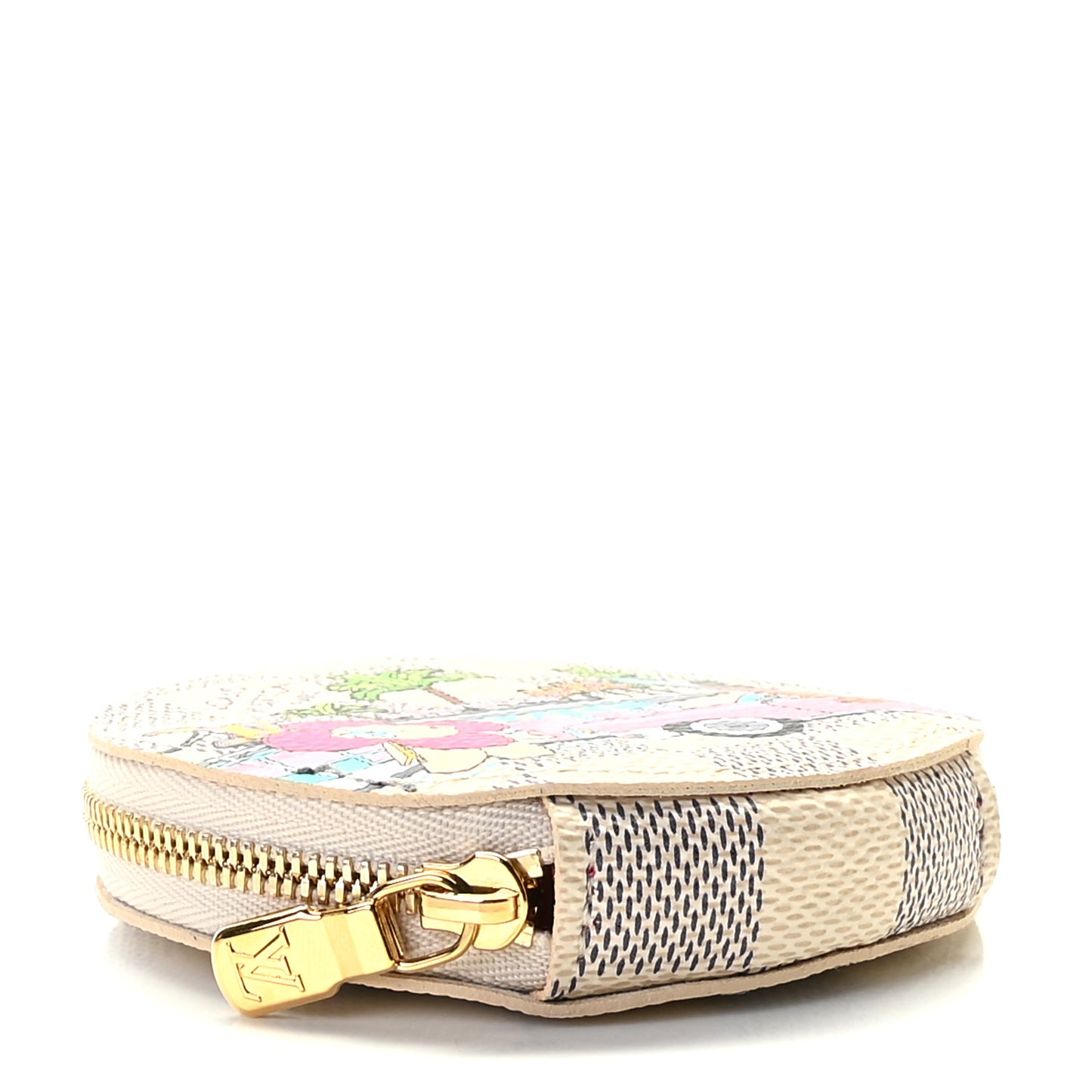 Damier Azur 2021 Christmas Animation Hollywood Bag Charm Fuchsia