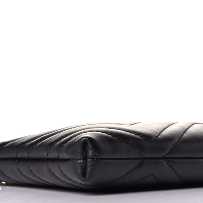 Gucci Calfskin Matelasse Mini GG Marmont Chain Bag Black 6 of 8