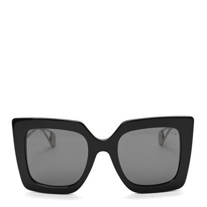 Gucci Acetate Oversize Square Frame GG0434S Sunglasses Black 2 of 6