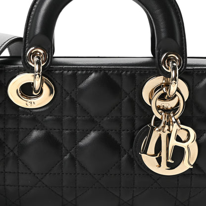 Christian Dior Lambskin Cannage Small Lady D-Joy Black 8 of 11
