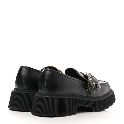 Gucci Cordovan Lux Dionysus Hunder Loafers 40.5 Black 4 of 9