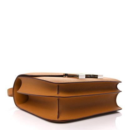 Hermes Epsom Enamel Constance 24 Sesame Lime 4 of 10