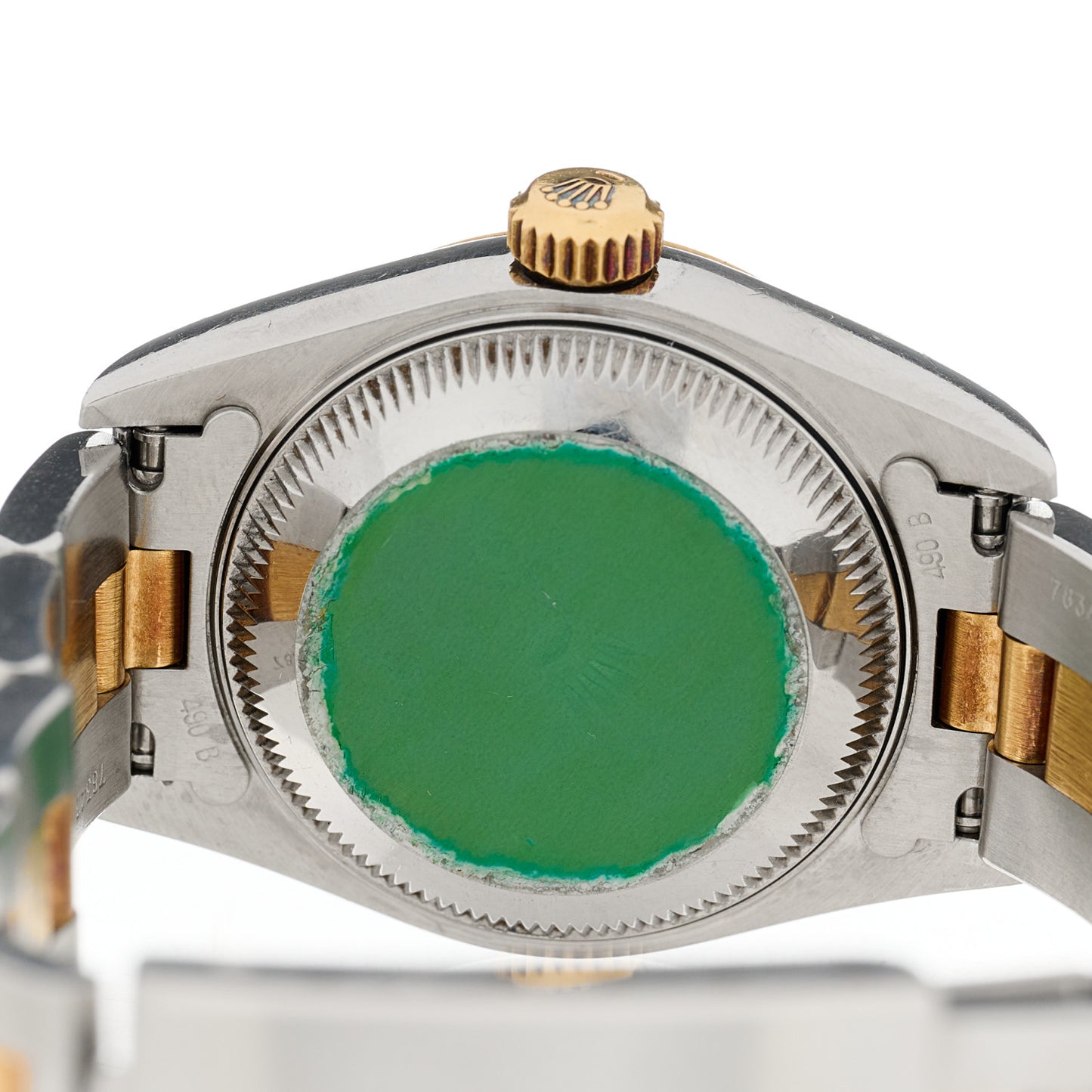 Stainless Steel 18K Yellow Gold 26mm Oyster Perpetual Datejust Watch White 69173