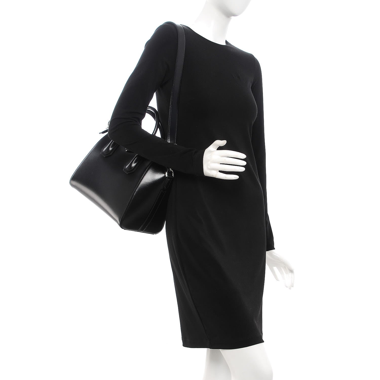 Givenchy Shiny Lord Calfskin Small Antigona Black 2 of 10