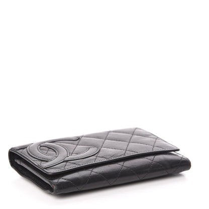 Chanel Calfskin Quilted Cambon Flap Wallet Black 4 of 15