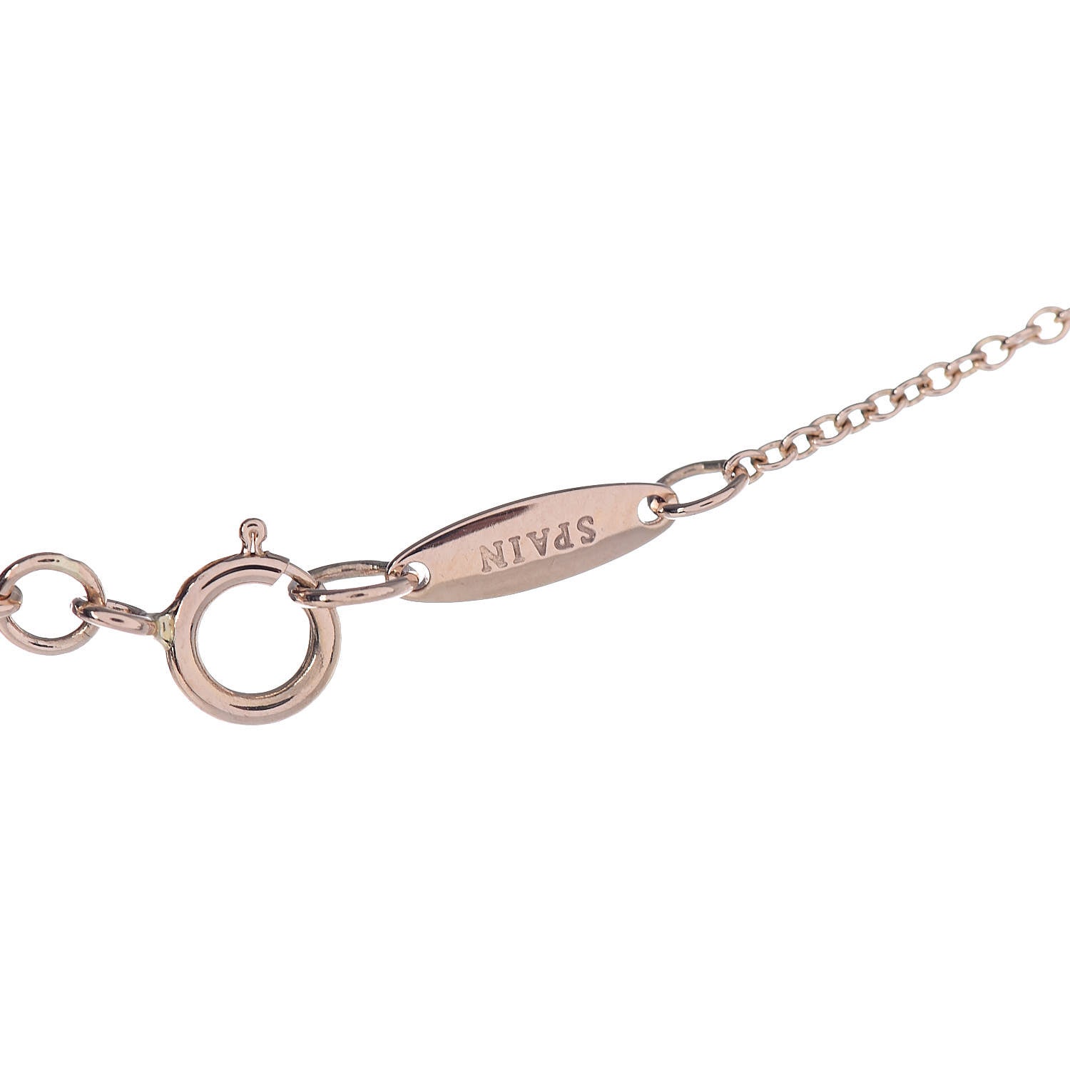 Tiffany 18K Rose Gold Diamond .11ct Elsa Peretti Diamonds by the Yard Pendant Necklace 6 of 8